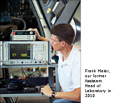 Our former assistant head of calibration laboratory in 2010.